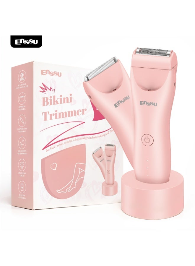 ENSSU 2-in-1 Women's Razor – Smoothness and Confidence in Every Touch, Pink - Image 1